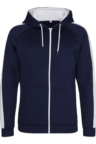 JUST HOODS BY AWDIS JH066 - High-Performance Contrast Zip Sports Hoodie
