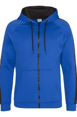 JUST HOODS BY AWDIS JH066 - High-Performance Contrast Zip Sports Hoodie