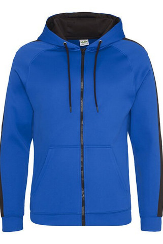 JUST HOODS BY AWDIS JH066 - High-Performance Contrast Zip Sports Hoodie