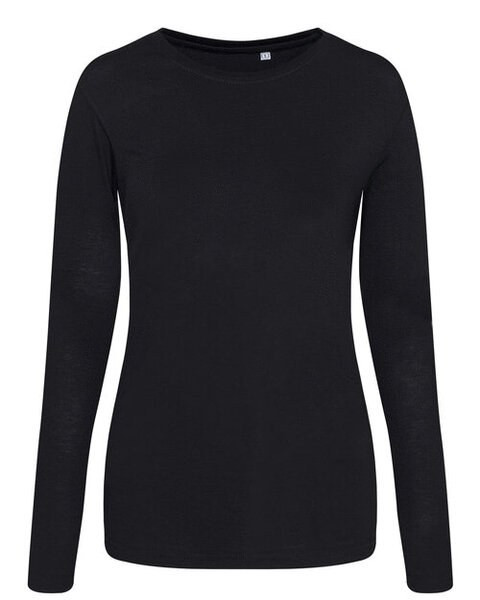JUST TEES JT002F - Women's Long Sleeve Tri-Blend Comfort Tee