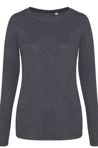 JUST TEES JT002F - Womens Long Sleeve Tri-Blend Comfort Tee