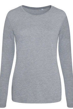 JUST TEES JT002F - Womens Long Sleeve Tri-Blend Comfort Tee