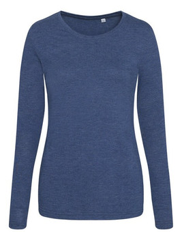 JUST TEES JT002F - Women's Long Sleeve Tri-Blend Comfort Tee
