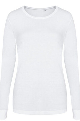 JUST TEES JT002F - Women's Long Sleeve Tri-Blend Comfort Tee