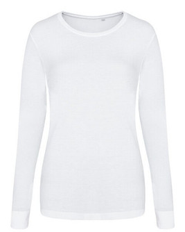 JUST TEES JT002F - Women's Long Sleeve Tri-Blend Comfort Tee