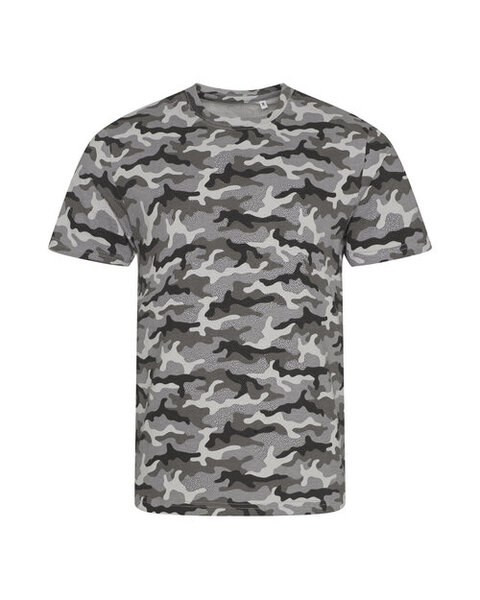 JUST TEES JT034 - Modern Camo Print Cotton T-Shirt for Men