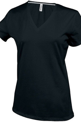 Kariban K381 - DAMEN KURZARM T-SHIRT MIT V-AUSSCHNITT