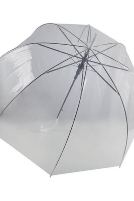 Kariban KI2024 - Elegant Transparent Umbrella with Black Metal Frame