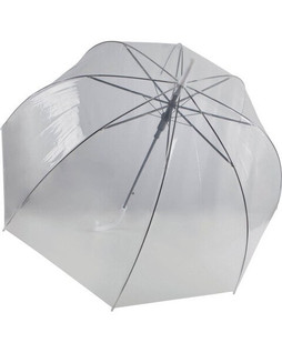 Kariban KI2024 - Elegant Transparent Umbrella with Black Metal Frame
