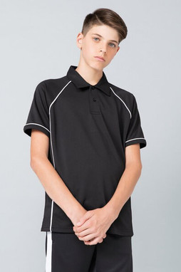 Finden & Hales LV372 - Kids Moisture-Wicking Piped Polo Shirt