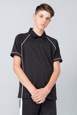 Finden & Hales LV372 - Kids Moisture-Wicking Piped Polo Shirt