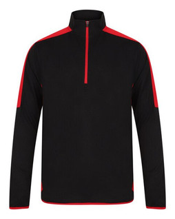 Finden & Hales LV571 - Performance Contrast 1/4 Zip Midlayer Top