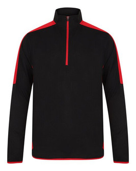 Finden & Hales LV571 - Performance Contrast 1/4 Zip Midlayer Top