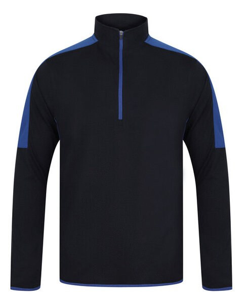 Finden & Hales LV571 - Performance Contrast 1/4 Zip Midlayer Top