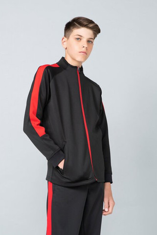 Finden & Hales LV873 - Unisex Kids Trendy Sports Jacket with Zipper Pockets