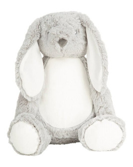 MUMBLES BEARS MM050 - Soft Plush Zippie Bunny with Removable Stuffing