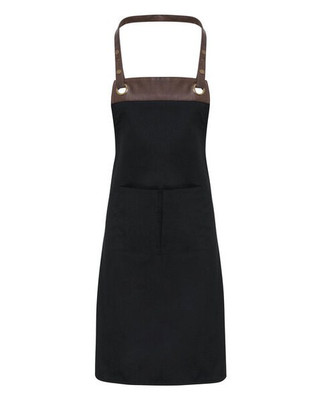 Premier Workwear PR123 - Premium Adjustable Faux Leather Trim Apron