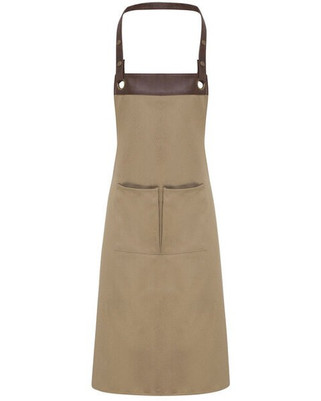 Premier Workwear PR123 - Premium Adjustable Faux Leather Trim Apron