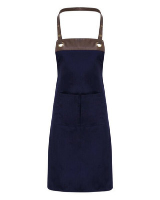 Premier Workwear PR123 - Premium Adjustable Faux Leather Trim Apron