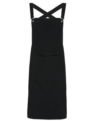 Premier Workwear PR129 - Premium Cotton Canvas Barista Bib Apron with Cross Back