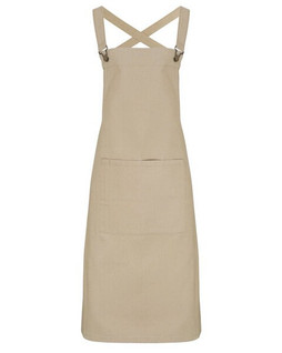 Premier Workwear PR129 - Premium Cotton Canvas Barista Bib Apron with Cross Back