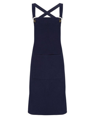 Premier Workwear PR129 - Premium Cotton Canvas Barista Bib Apron with Cross Back