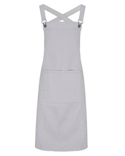 Premier Workwear PR129 - Premium Cotton Canvas Barista Bib Apron with Cross Back