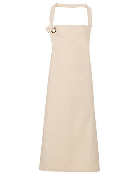 Premier Workwear PR130 - Durable Heavy Cotton Canvas Bib Apron with Metal Eyelet