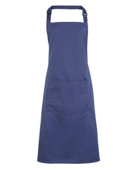 Premier Workwear PR154 - Durable Polyester-Cotton Bib Apron with Pocket