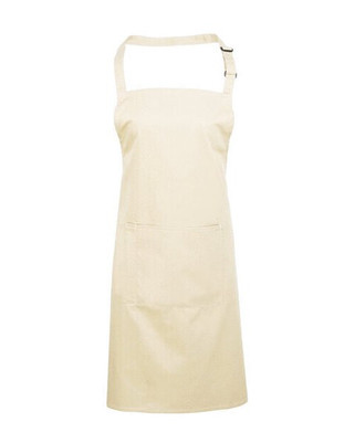 Premier Workwear PR154 - Durable Polyester-Cotton Bib Apron with Pocket