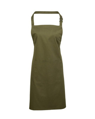 Premier Workwear PR154 - Durable Polyester-Cotton Bib Apron with Pocket