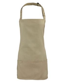 Premier Workwear PR159 - Versatile 2-in-1 Bib and Waist Apron with Pockets