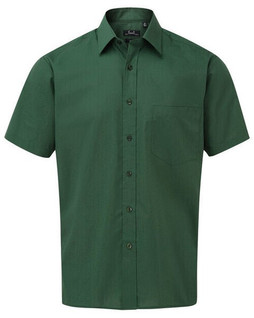 Premier Workwear PR202 - Mens Classic Short Sleeve Poplin Dress Shirt