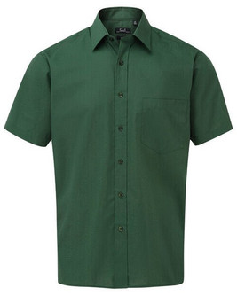 Premier Workwear PR202 - Men's Classic Short Sleeve Poplin Dress Shirt