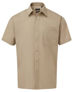 Premier Workwear PR202 - Mens Classic Short Sleeve Poplin Dress Shirt