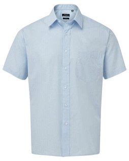 Premier Workwear PR202 - Mens Classic Short Sleeve Poplin Dress Shirt