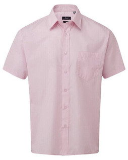 Premier Workwear PR202 - Mens Classic Short Sleeve Poplin Dress Shirt