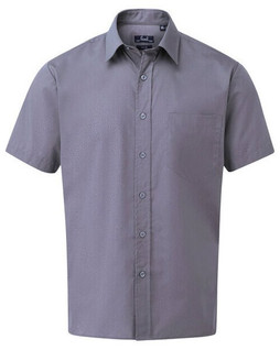 Premier Workwear PR202 - Mens Classic Short Sleeve Poplin Dress Shirt