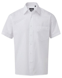 Premier Workwear PR202 - Mens Classic Short Sleeve Poplin Dress Shirt