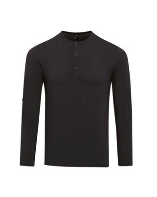 Premier Workwear PR218 - Mens Stretchy Roll Sleeve Button Tee