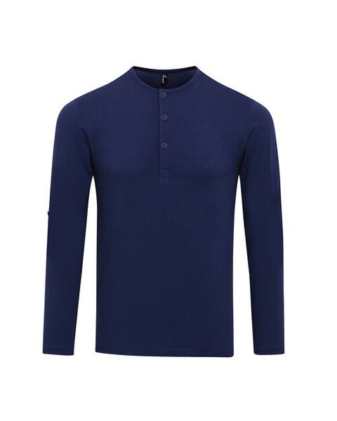 Premier Workwear PR218 - Men's Stretchy Roll Sleeve Button Tee