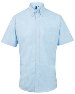 PREMIER WORKWEAR PR236 - MENS SHORT SLEEVE SIGNATURE OXFORD SHIRT