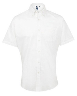 PREMIER WORKWEAR PR236 - MENS SHORT SLEEVE SIGNATURE OXFORD SHIRT