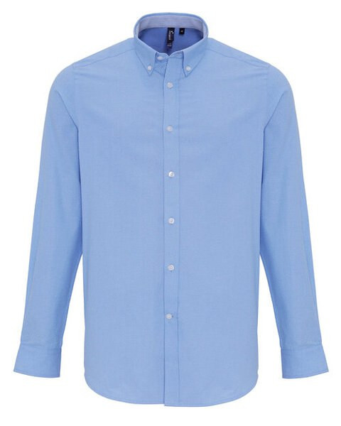 Premier Workwear PR238 - Men's Classic Cotton Rich Oxford Stripe Shirt