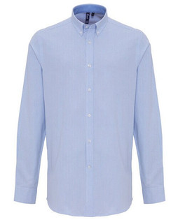 Premier Workwear PR238 - Mens Classic Cotton Rich Oxford Stripe Shirt
