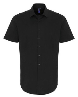 Premier Workwear PR246 - Men's Stretch Cotton Poplin Short Sleeve Shirt