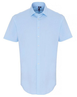 Premier Workwear PR246 - Men's Stretch Cotton Poplin Short Sleeve Shirt