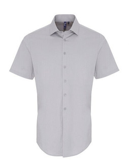 Premier Workwear PR246 - Mens Stretch Cotton Poplin Short Sleeve Shirt