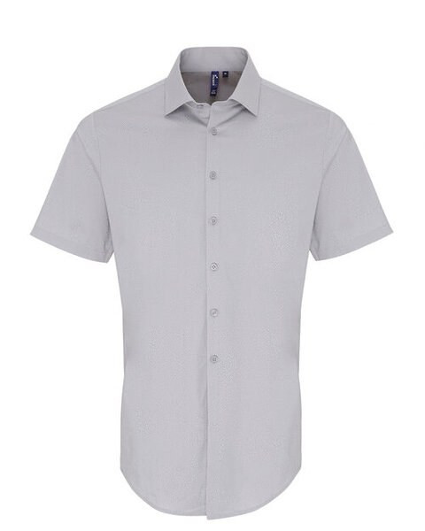 Premier Workwear PR246 - Men's Stretch Cotton Poplin Short Sleeve Shirt