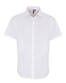 Premier Workwear PR246 - Mens Stretch Cotton Poplin Short Sleeve Shirt